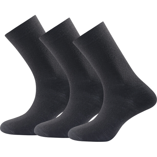 Devold Daily Medium Sokken pak van 3, zwart