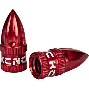 KCNC Valve Caps Presta to Schrader red red