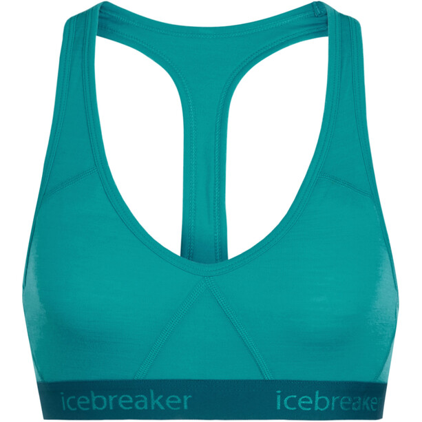Icebreaker Sprite Racerback Bra Women arctic teal/kingfisher