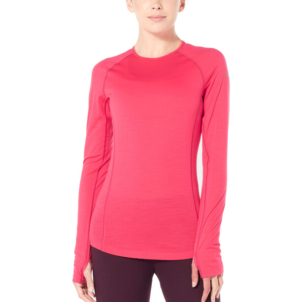 Icebreaker 150 Zone T-shirt manches longues à col ras-du-cou Femme, rouge