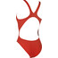 arena Solid Swim Tech High One Piece Swimsuit Women red-white