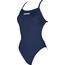 arena Solid Light Tech High One Piece Swimsuit Women navy-white