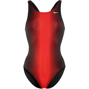 Nike Swim Fade Sting Maillot de bain une pièce Femme, noir/rouge noir/rouge