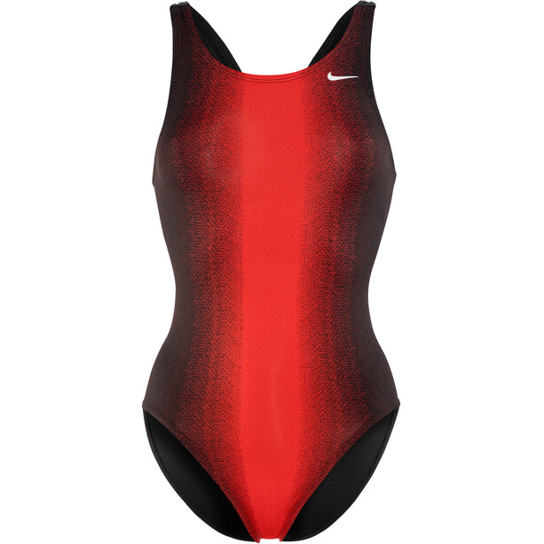 Nike Swim Fade Sting Fast back One Piece Badpak Dames, zwart/rood