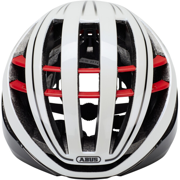 ABUS Aventor Casco bici da corsa, bianco/nero