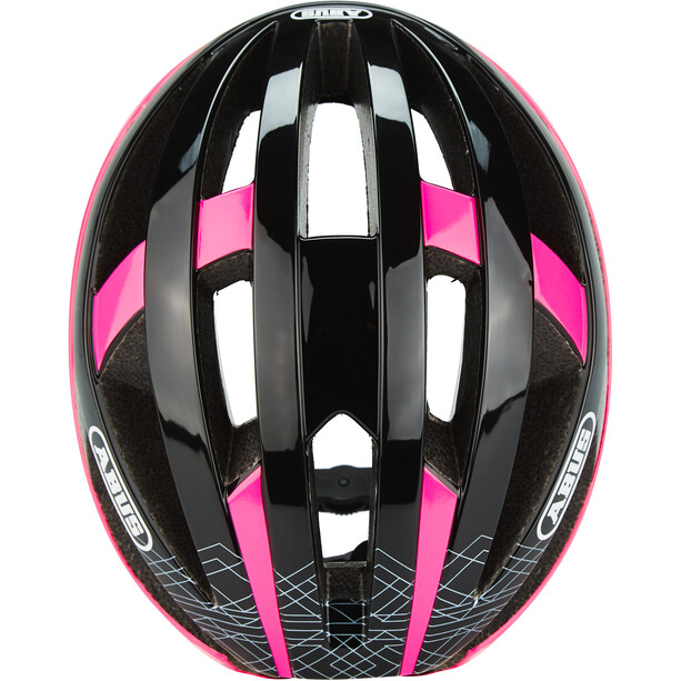 ABUS Viantor Casco bici da corsa, nero/rosa