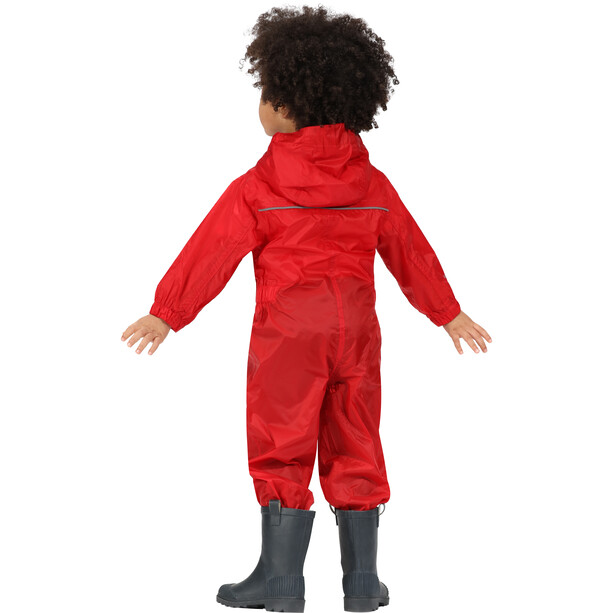 Regatta Puddle IV Overall Kinder rot