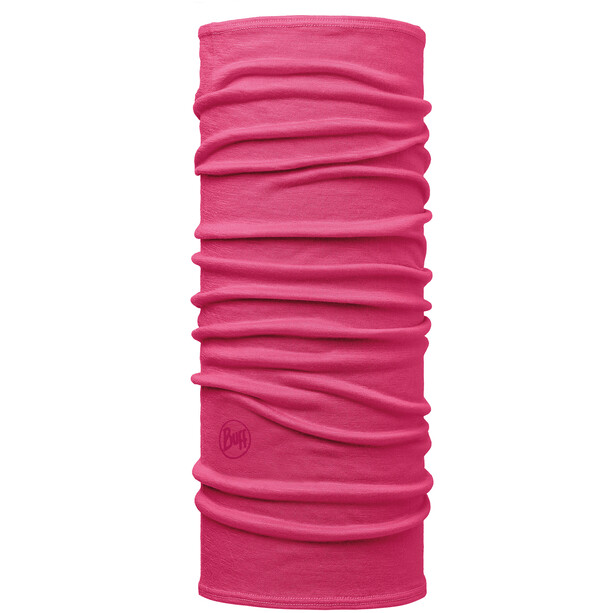 Buff Lightweight Merino Wool Neck Tube Kids solid pink