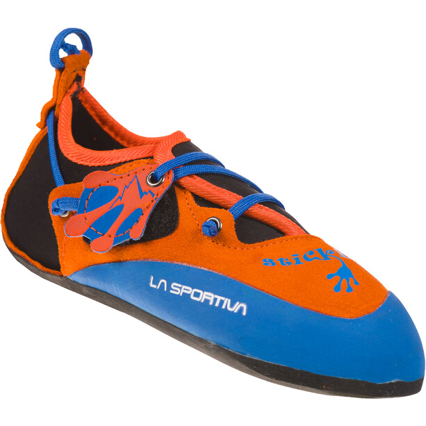 La Sportiva Stickit Kletterschuhe Kinder blau/orange