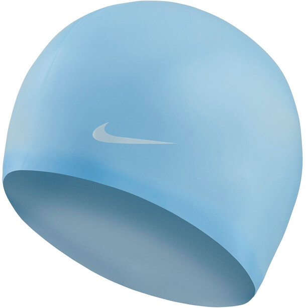 Nike Swim Solid Bonnet de bain en silicone, bleu
