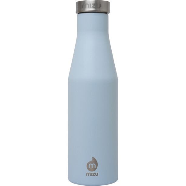 MIZU S4 Botella con aislamiento 400 ml con Tapa Acero Inoxidable, azul/Plateado