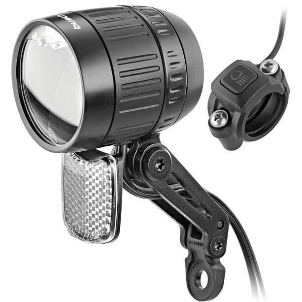 Busch + Müller Lumotec IQ-XM LED Fernlicht für E-Bikes 80 Lux schwarz/transparent