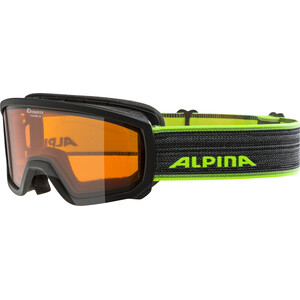 Alpina Scarabeo Doubleflex S2 Gafas Niños, negro/verde negro/verde