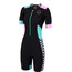 Zone3 Activate Plus SS Trisuit Women zebra fly-black/green/pink/white