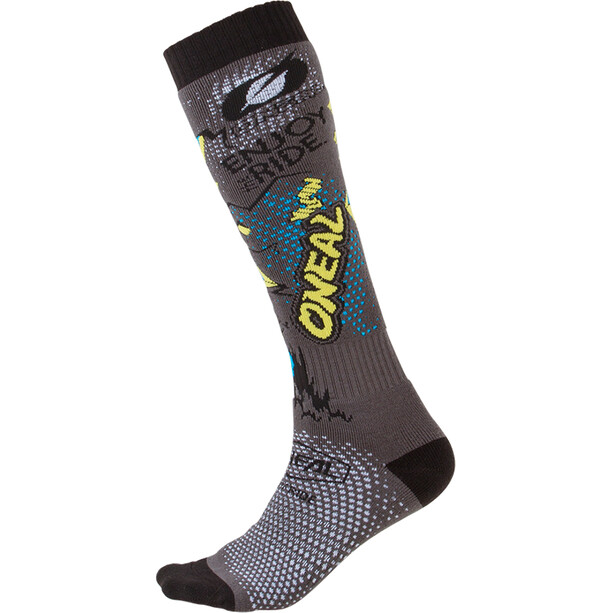 O'Neal Pro MX Calcetines, gris/blanco