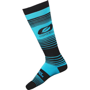 O'Neal Pro MX Socken Stripes türkis/schwarz
