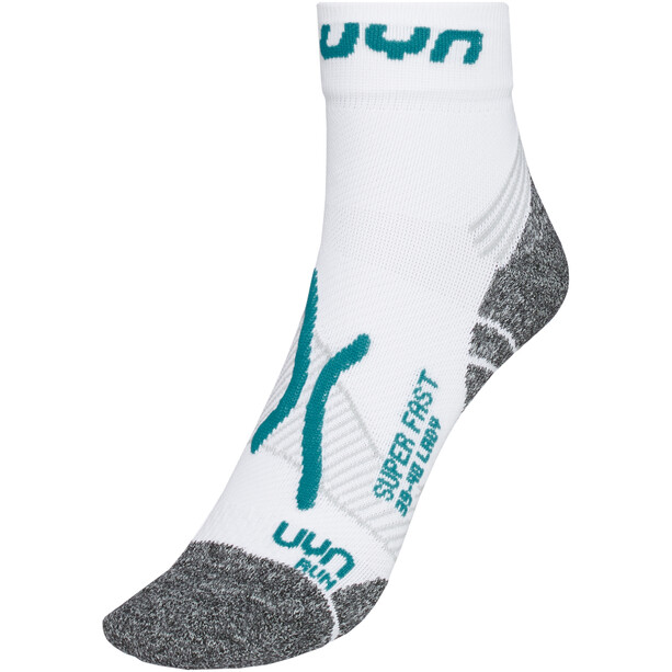 UYN Run Super Fast Socks Women white/turquoise
