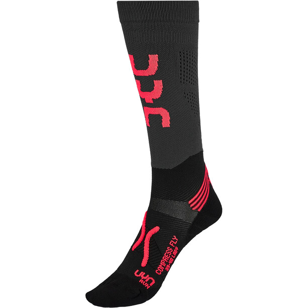 UYN Run Compression Fly Chaussettes Femme, gris/orange