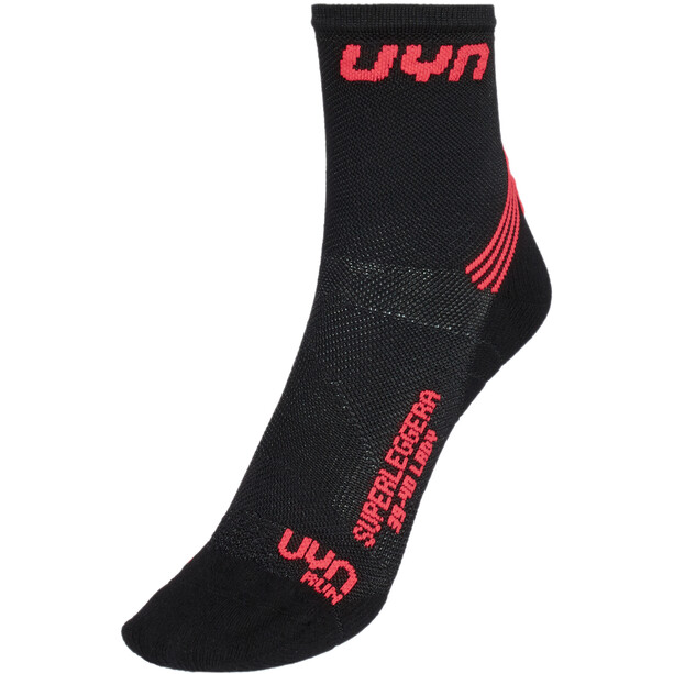 UYN Run Superleggera Socks Women black/coral fluo