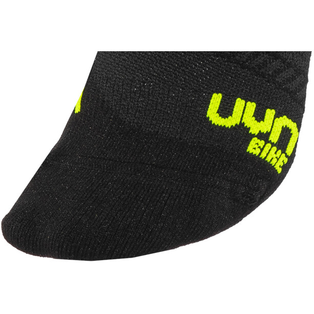 UYN Cycling Ghost Socks Men black/yellow fluo