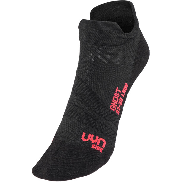 UYN Cycling Ghost Socks Women black/pink fluo