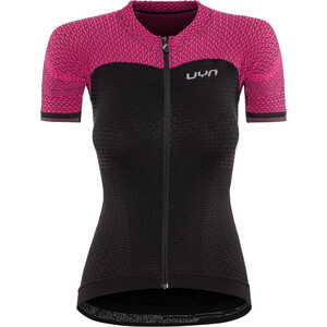 UYN Biking Alpha OW Blouse korte mouwen Dames, zwart/roze zwart/roze