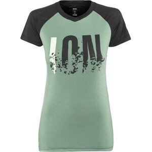 ION Letters Scrub AMP Kurzarm T-Shirt Damen grün grün