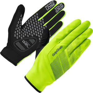 GripGrab Ride Windproof Hi-Vis Wodoodporne rękawiczki na sezon przejściowy, żółty