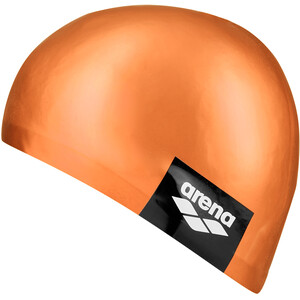 arena Logo Moulded Swimming Cap pinkish orange pinkish orange