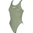 arena Solid Swim Tech High Jednoczęściowy strój kąpielowy Kobiety, zielony