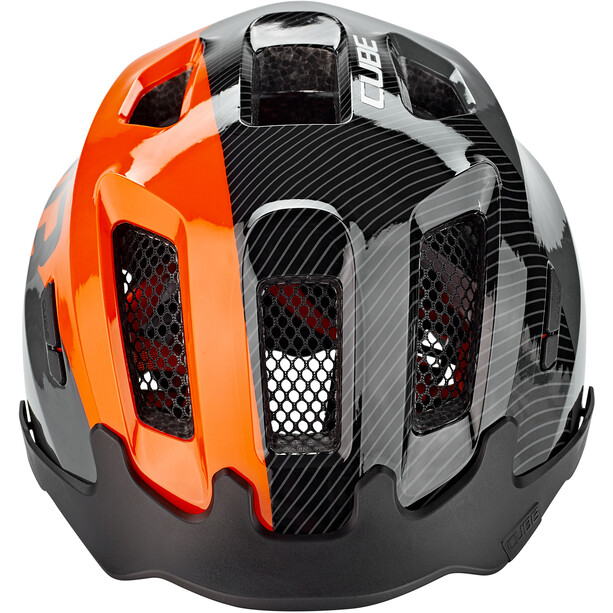 Cube ANT X Action Team Kask rowerowy Dzieci, czarny/pomarańczowy