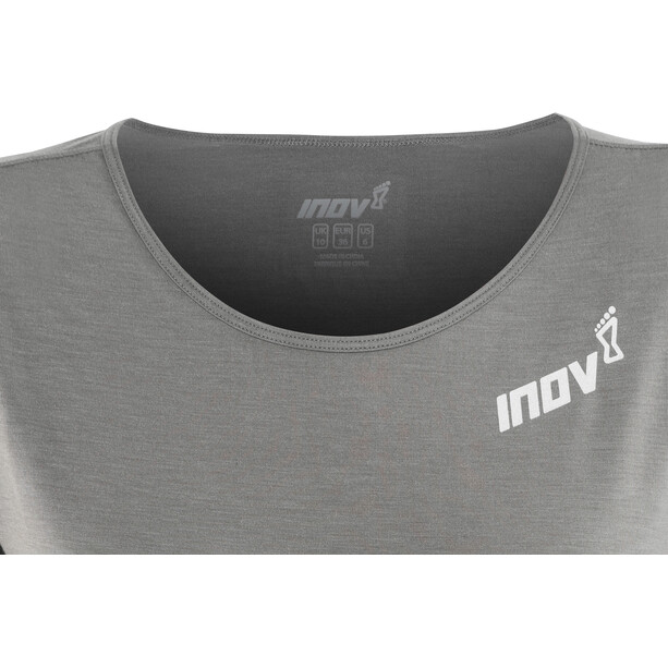 inov-8 AT/C Dri Release Camiseta Manga Corta Mujer, gris