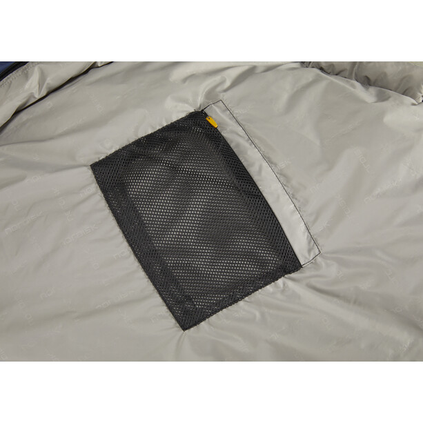Nordisk Puk +10° Curve Sacos de dormir XL, gris/negro