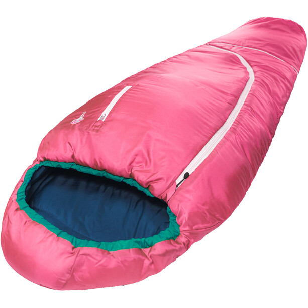Grüezi-Bag Biopod Wool World Traveller Sacos de dormir Niños, rosa