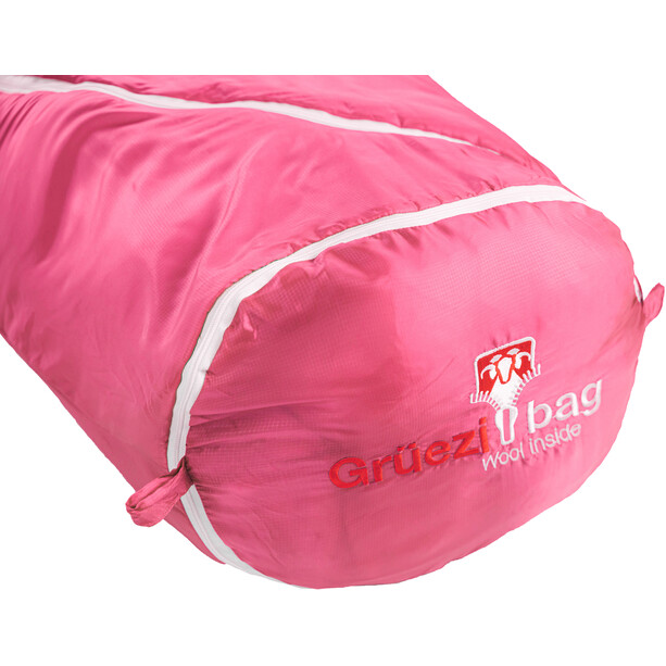 Grüezi-Bag Biopod Wool World Traveller Schlafsack Kinder pink