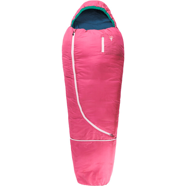 Grüezi-Bag Biopod Wool World Traveller Makuupussi Lapset, vaaleanpunainen