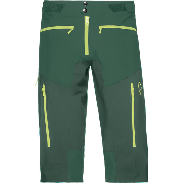Norrøna Fjørå Flex1 Spodnie krótkie Mężczyźni, zielony
