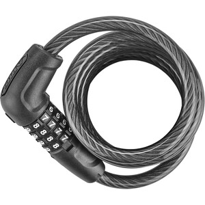 ABUS Numero 5510C Coil Cable Lock 180cm, musta musta