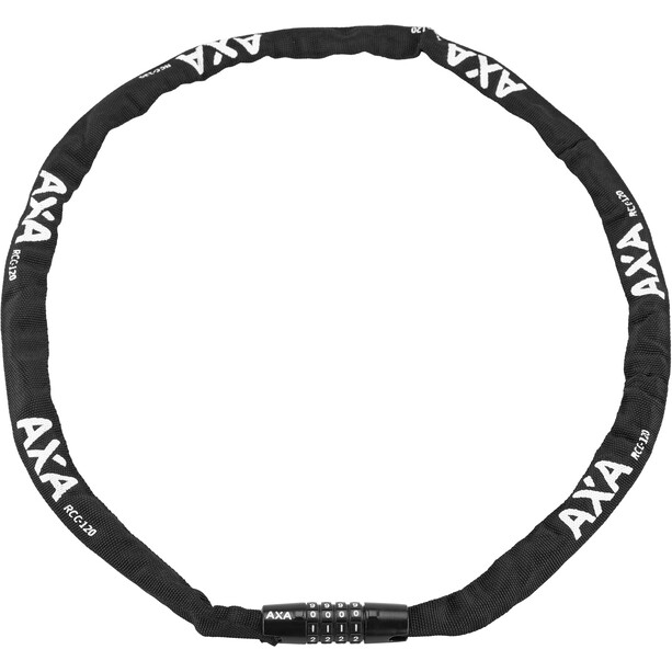 Axa Rigid Code Cykellås 120cm, sort