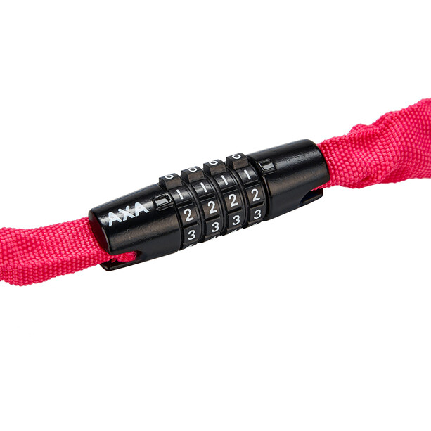 Axa Rigid Code Chain Lock 120cm pink