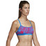 adidas Pro AOP Parte superiore bikini Donna, blu/rosa