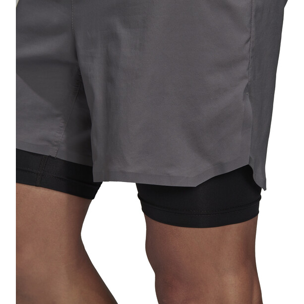 adidas TERREX Agravic 2-in-1 Shorts Heren, grijs