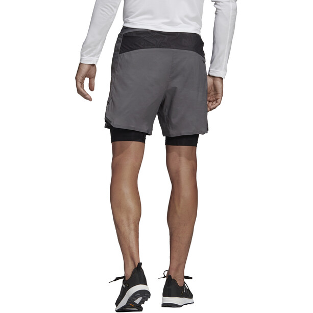 adidas TERREX Agravic 2-in-1 Shorts Heren, grijs