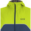 GOREWEAR R7 Partial Gore-Tex Infinium Hooded Jacket Women deep water blue/citrus green