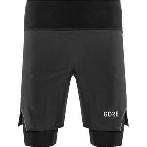 GOREWEAR R7 2i1 shorts Herre Svart Svart