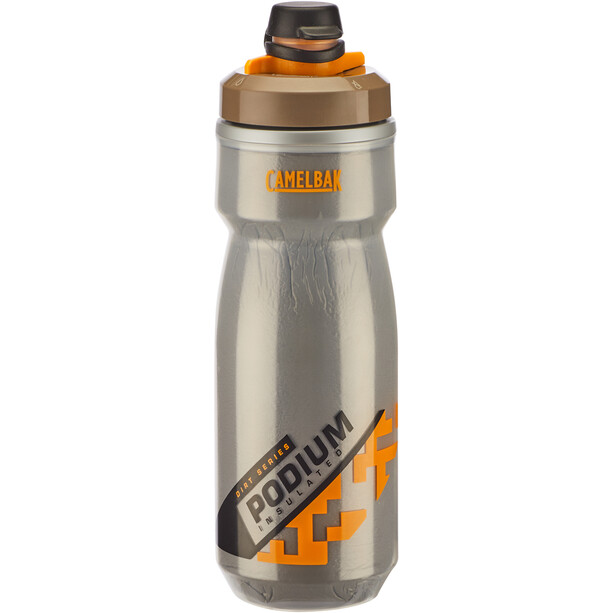 CamelBak Podium Chill Dirt Series Flasche 620ml grau/orange