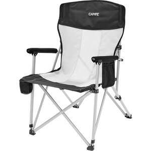 CAMPZ Mesh Chaise pliante, noir/gris noir/gris
