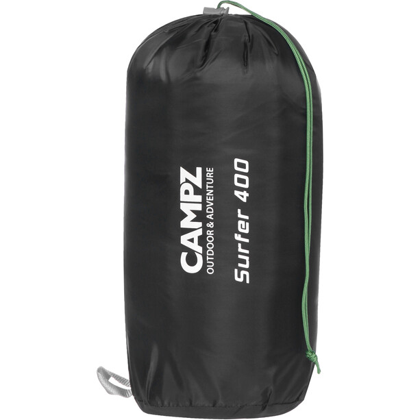 CAMPZ Surfer 400 Sleeping Bag anthracite/green