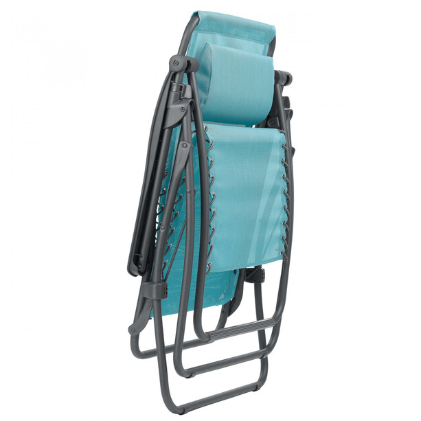Lafuma Mobilier RSXA Chaise longue avec Cannage Phifertex, turquoise