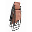 Lafuma Mobilier RSXA Chaise longue avec Cannage Phifertex, rouge/gris
